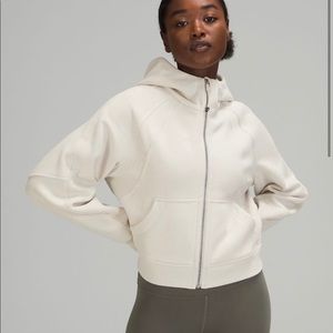 Lululemon Scuba Oversized Full Zip White Opal